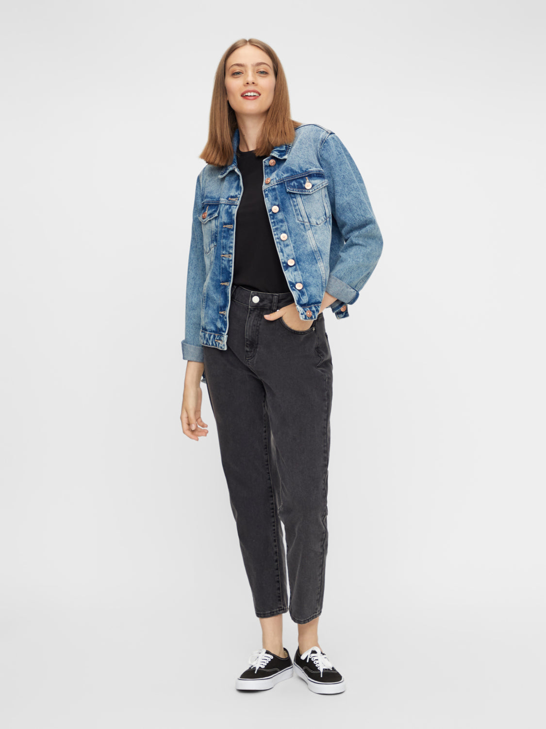 PCSIRENE Langærmet Bluse - Black